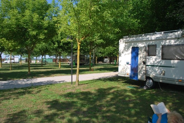 Sosta nell&#39;area attrezzata a Bosco Mesola